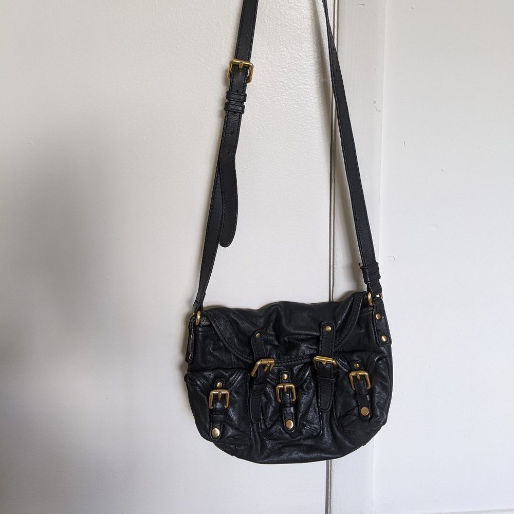 Burberry Leather Saddle/Crossbody Bag